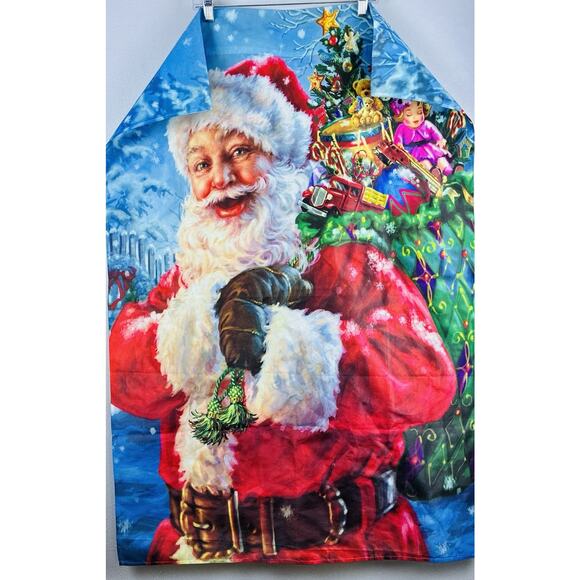 Beautiful Santa Clause Dona Gelsinger Gift bag Tree Beard Rosy Cheeks Christmas - Picture 4 of 6